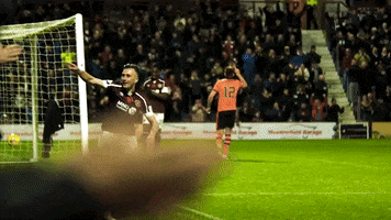 Happy Football GIF by Heart of Midlothian