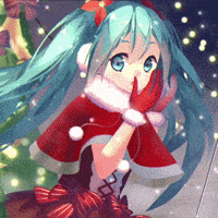 Katgyuhoney hatsune miku hatsune miku christmas hatsune miku navidad miku navidad GIF