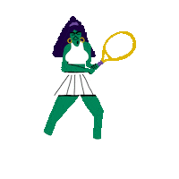 Serena Williams Sport Sticker by thomas slater