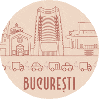 Romania Bucharest Sticker by CircleSquare