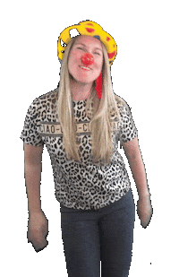 Blijvideo clown schijn overdreven mask masker nep fake ireneverwater blijvideo fail foutje fout blunder Sticker
