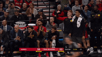 stand up eating GIF by NBA