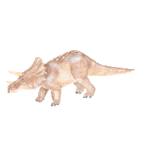 Dinosaur Sticker by Little Rae Prints
