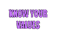 Know Your Values Sticker by Elektra