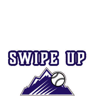 swipe up Sticker by Colorado Rockies