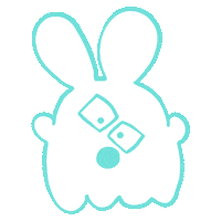 Ghost Bunny Sticker