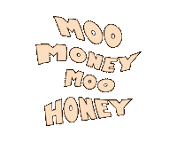 cow moo Sticker by dirrty