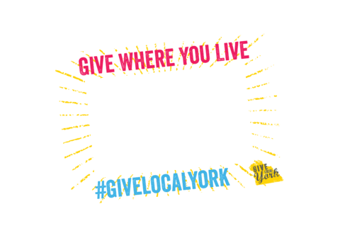 Donate York Sticker by givelocalyork