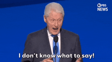 I Dont Know What To Say Democratic National Convention GIF by PBS News