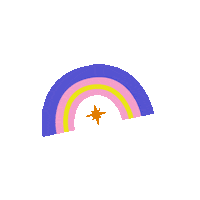 Rainbow Sticker by Hello Fears