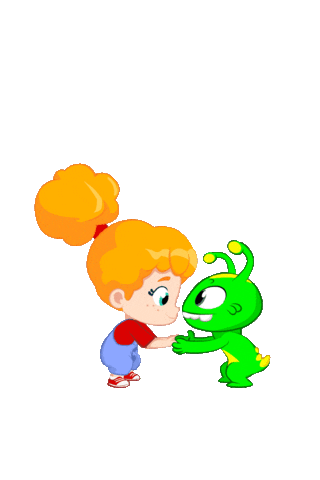groovythemartian giphyupload happy cartoon friends Sticker