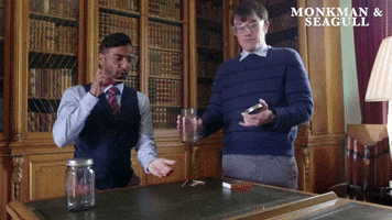 Label1TV fire science oops burn GIF