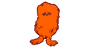 Orange Melting Sticker