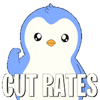 Penguin Cut Sticker by Pudgy Penguins