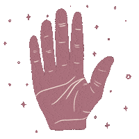 sadtouristart pink halloween spooky hand Sticker
