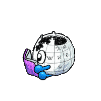 Books Read Sticker by Wikipedia