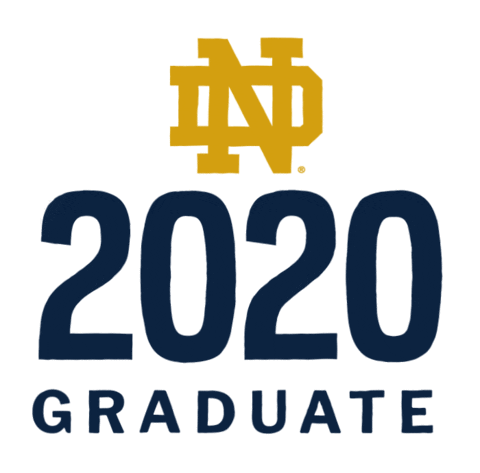 Notre Dame Graduation Sticker by University of Notre Dame