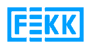 FeKK logo blue shine fekk Sticker