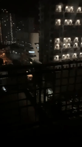 Electrical Explosion Rocks Metro Manila as Typhoon Vamco Approaches Landfall