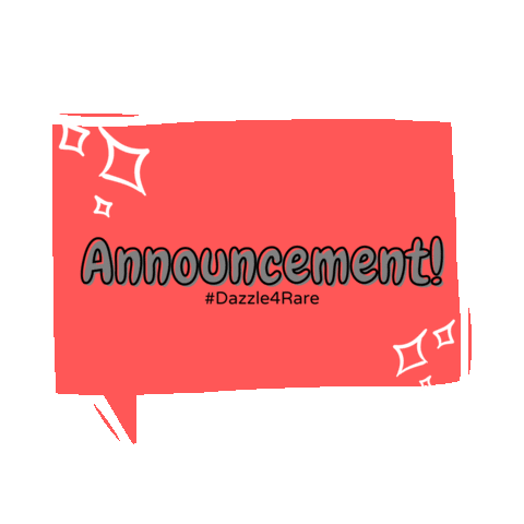 Sparkle Announce Sticker by Dazzle4Rare