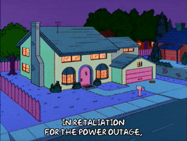 Episode 2 Power Outage GIF by The Simpsons