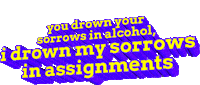 Drown Sticker by AnimatedText