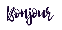 Bonjour Hello Sticker by C tout toi