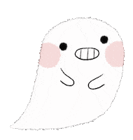 Jellysams halloween ghost spooky boo Sticker