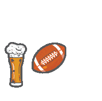 footballuweizen football drink review weizen Sticker