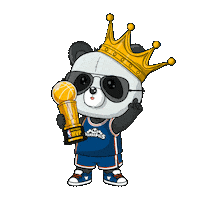 Jumping Nba Finals Sticker by PandaPals