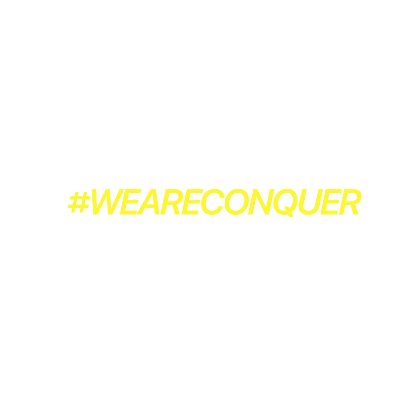 weareconquer Sticker by Escola Conquer