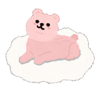 Pink Resting Sticker