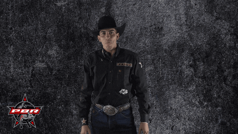 luciano de castro hello GIF by Professional Bull Riders (PBR)