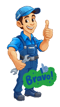 BauzentrumLuechau bravo diy daumen hoch handwerk Sticker