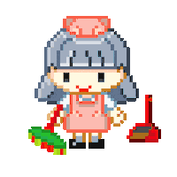 Pixel Cleaning Sticker