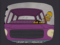 driving homer simpson GIF