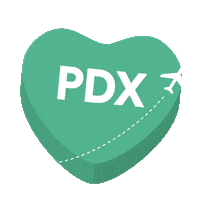 Portland Conversation Heart Sticker by Alaska Airlines