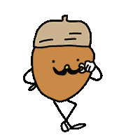 YokomichiSoreta beard かわいい gentleman acorn Sticker