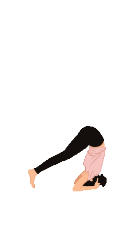 Yoga Head Down Sticker