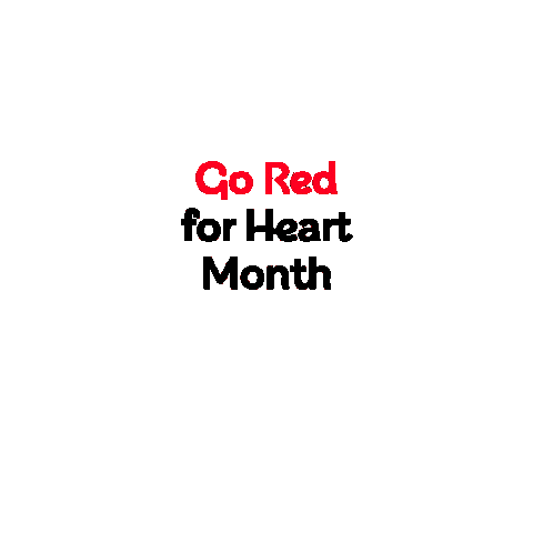 Go Red Sticker by British Heart Foundation