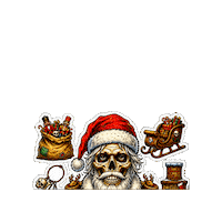 Santa Claus Halloween Sticker