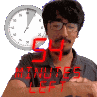 54 Min Sticker