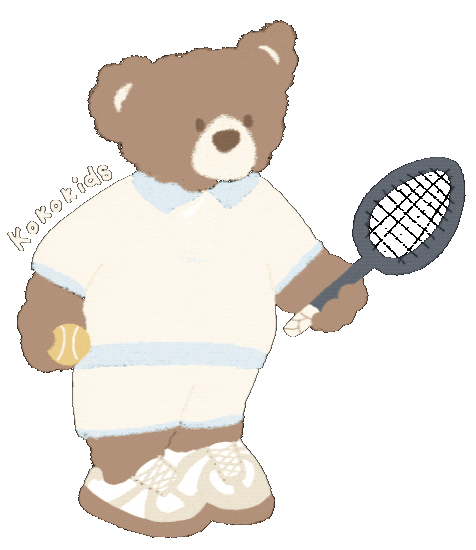 halca330 bear くま ベア テニス Sticker