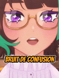 echorosen anime green glasses french GIF
