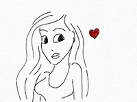 Leniaraziart love heart girl leniaraziart GIF