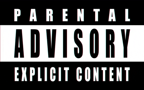 Parental Advisory Explicit Content GIF by Sealed With A GIF