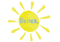 CITAKADIR sun morning yellow motivation Sticker
