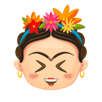 Happy Frida Kahlo Sticker by ¡Ay Güey!