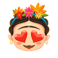 Frida Kahlo Love Sticker by ¡Ay Güey!