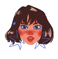 Girl Thank You Sticker